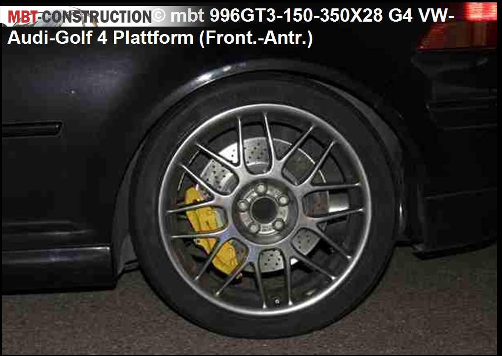 Bremsscheiben Set Hinterachse 256x22 Umbau VW Golf 4 Audi A3 Lochkreis 5x112